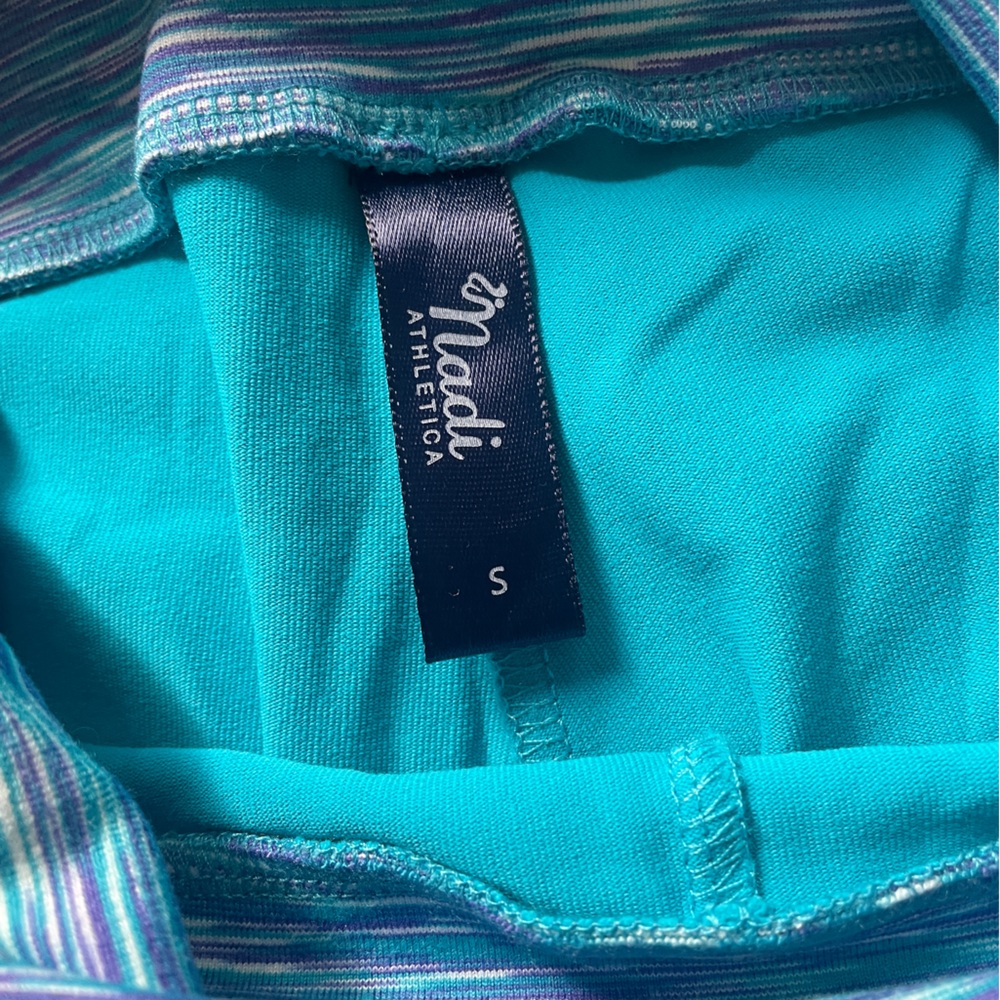 Small BLUE flared bell bottom festival leggings from Nadi Athletica - yoga pants - Picture 5 of 7